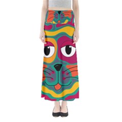 Colorful Cat 2  Maxi Skirts