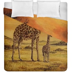 Giraffe Mother & Baby Duvet Cover Double Side (king Size)