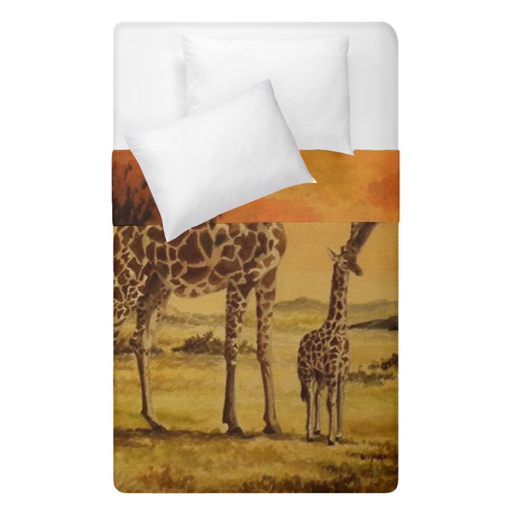 Giraffe Mother & Baby Duvet Cover Double Side (Single Size)