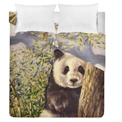 Panda Duvet Cover Double Side (queen Size) by ArtByThree