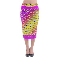 Happy And Merry Music Midi Pencil Skirt