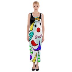 Candy Man` Fitted Maxi Dress by Valentinaart