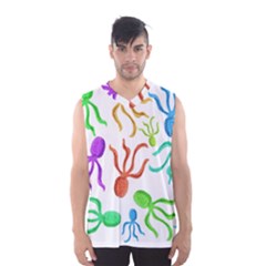 Octopuses Pattern Men s Basketball Tank Top by Valentinaart