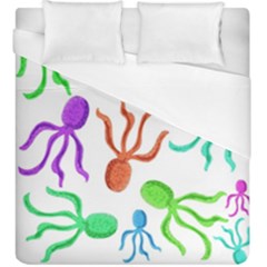 Octopuses Pattern Duvet Cover (king Size)