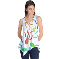 Octopuses Pattern Sleeveless Tunic by Valentinaart