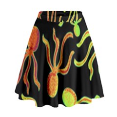 Octopuses Pattern 2 High Waist Skirt by Valentinaart