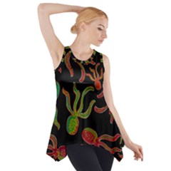 Octopuses Pattern 4 Side Drop Tank Tunic by Valentinaart