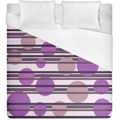 Purple Simple Pattern Duvet Cover (king Size)