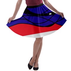 Cool Obsession  A-line Skater Skirt by Valentinaart