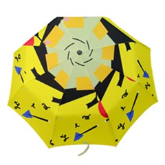 Party In The Desert  Folding Umbrellas by Valentinaart