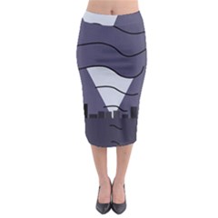 Tesla Midi Pencil Skirt by Valentinaart