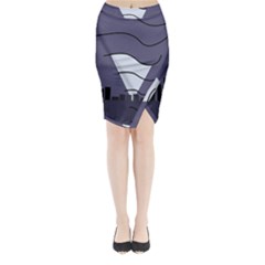 Tesla Midi Wrap Pencil Skirt by Valentinaart