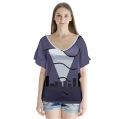 Tesla Flutter Sleeve Top