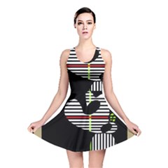 Abstract Art Reversible Skater Dress by Valentinaart