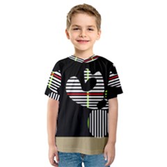 Abstract Art Kids  Sport Mesh Tee