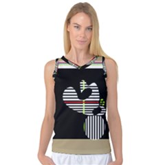 Abstract Art Women s Basketball Tank Top