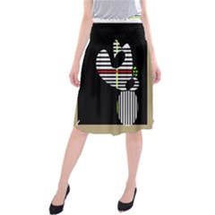 Abstract Art Midi Beach Skirt