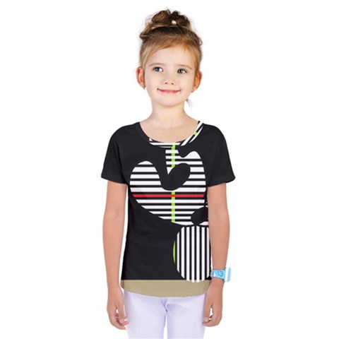 Abstract Art Kids  One Piece Tee by Valentinaart