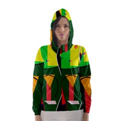 Abstract Lady Hooded Wind Breaker (women)