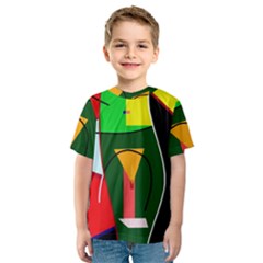 Abstract Lady Kids  Sport Mesh Tee