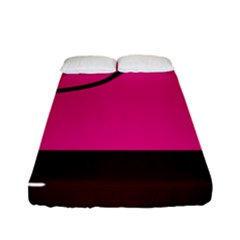 Pink Square  Fitted Sheet (full/ Double Size)