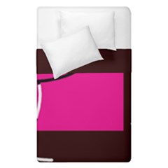 Pink Square  Duvet Cover Double Side (single Size)