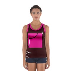 Pink Square  Women s Sport Tank Top 