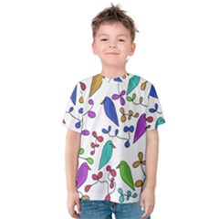 Birds And Flowers Kids  Cotton Tee