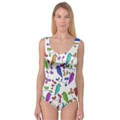 Birds And Flowers Princess Tank Leotard 