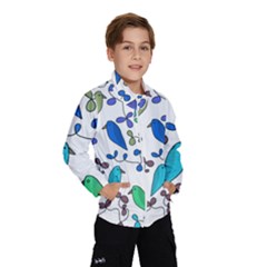 Birds And Flowers - Blue Wind Breaker (kids)