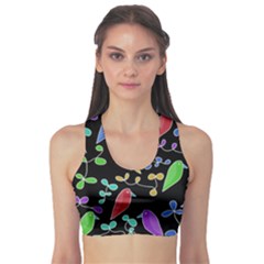 Birds And Flowers 2 Sports Bra