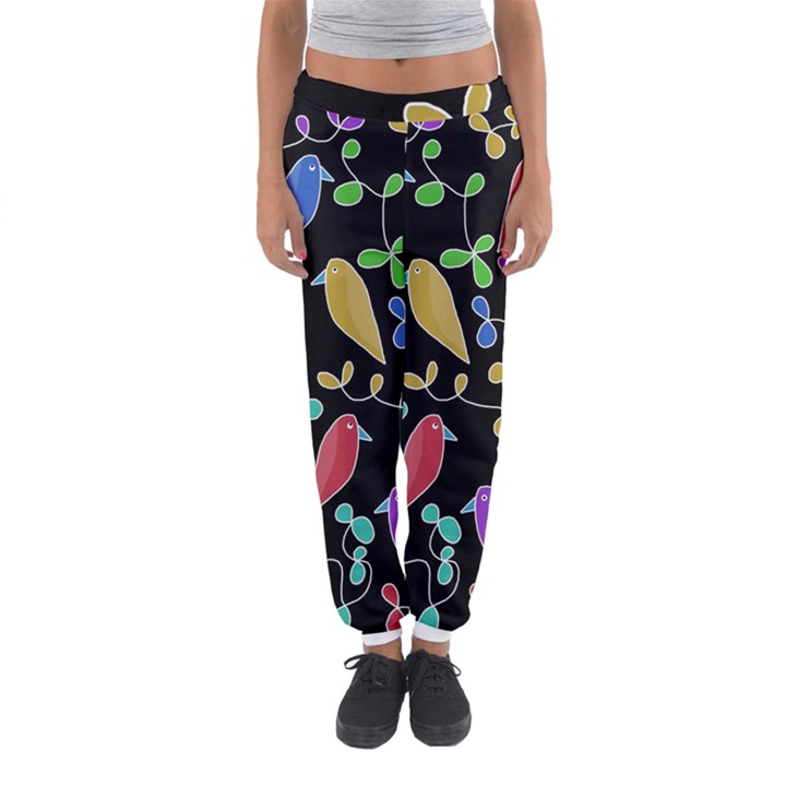 Birds and flowers 2 Women s Jogger Sweatpants