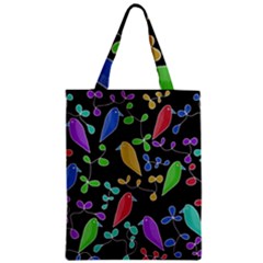 Birds And Flowers 2 Zipper Classic Tote Bag