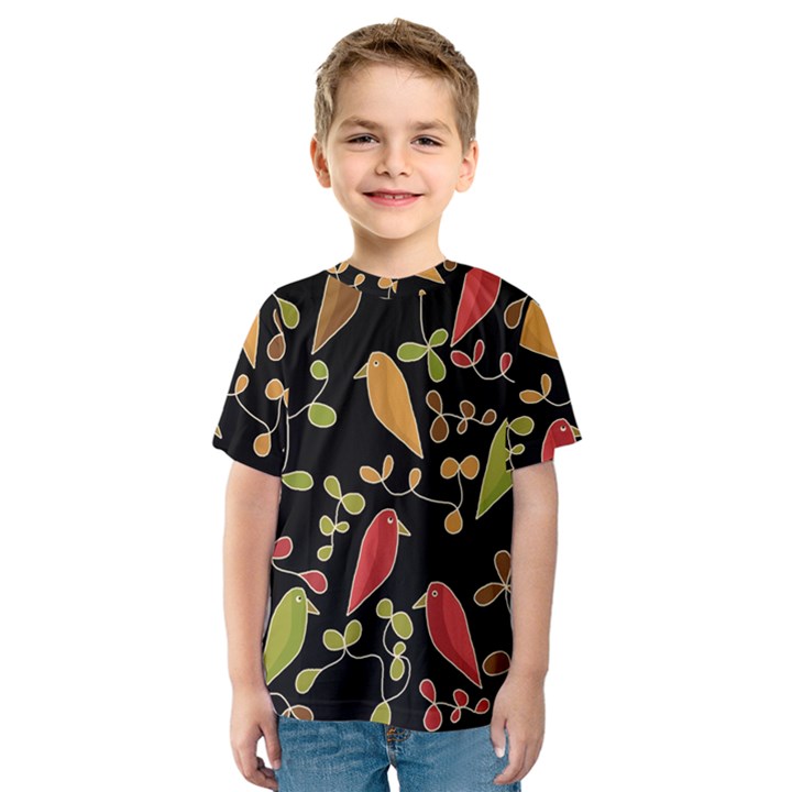 Flowers and birds  Kids  Sport Mesh Tee