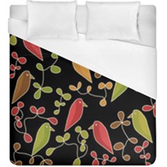 Flowers And Birds  Duvet Cover (king Size) by Valentinaart