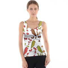 Birds And Flowers 3 Tank Top