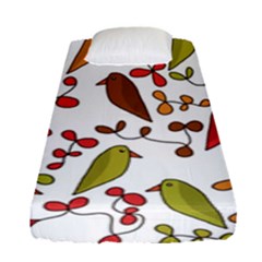 Birds And Flowers 3 Fitted Sheet (single Size)