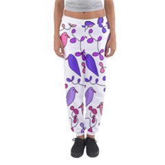 Flowers And Birds Pink Women s Jogger Sweatpants