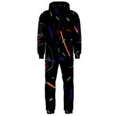 Colorful Beauty Hooded Jumpsuit (men) 