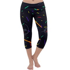 Colorful Beauty Capri Yoga Leggings