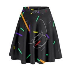 Colorful Beauty High Waist Skirt