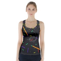 Colorful Beauty Racer Back Sports Top