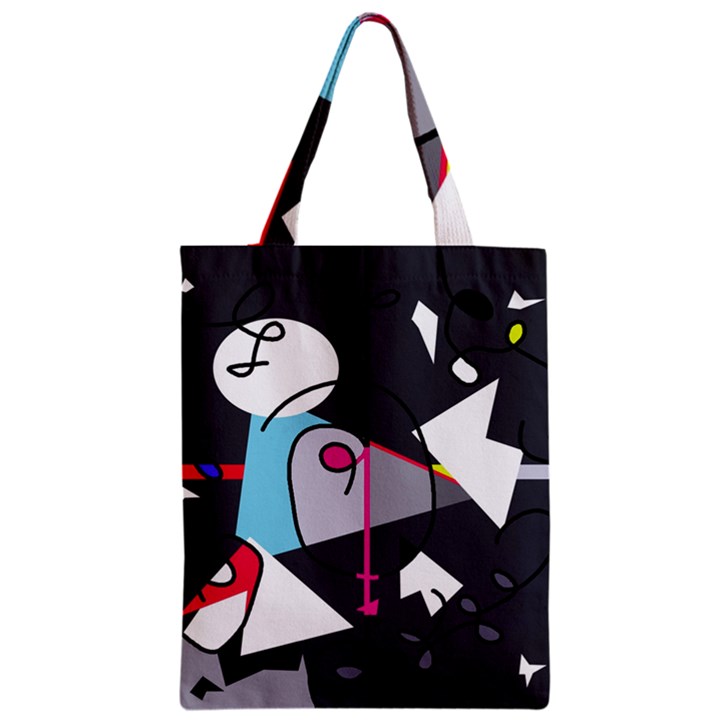 Abstract bird Zipper Classic Tote Bag