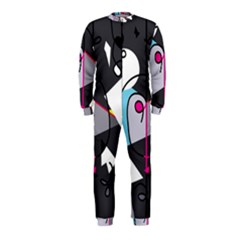 Abstract Bird Onepiece Jumpsuit (kids) by Moma