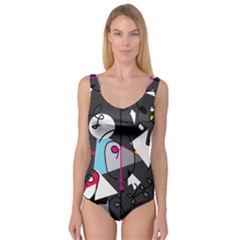 Abstract Bird Princess Tank Leotard 