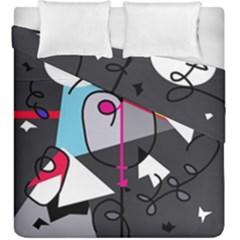 Abstract Bird Duvet Cover Double Side (king Size)