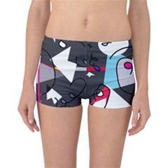 Abstract Bird Reversible Bikini Bottoms by Moma