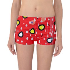 Rainy Day - Red Reversible Bikini Bottoms by Moma