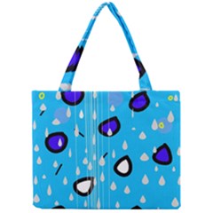 Rainy Day - Blue Mini Tote Bag