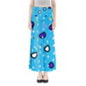 Rainy day - blue Maxi Skirts View1